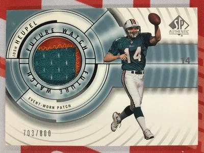 2001 SP Authentic #113 Josh Heupel Miami Dolphins Future Watch PATCH /800 - Image 1 of 2