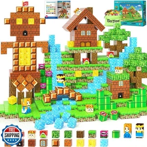 Soyee Magnetic Blocks 100PCS Magnetic Building Blocks Cubes Kids  - Picture 1 of 5