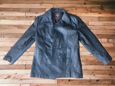 Vtg G-III Global Identity Motorcycle Jacket Men’s L Genuine Leather Trucker Coat - Image 1 of 4