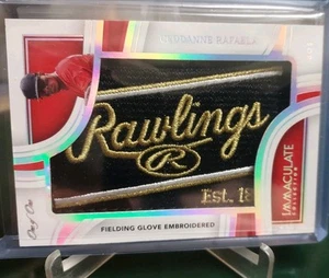 2023 Panini Immaculate Ceddanne Rafaela Boston Red Sox Rookie Rawlings Relic#1/1 - Picture 1 of 7