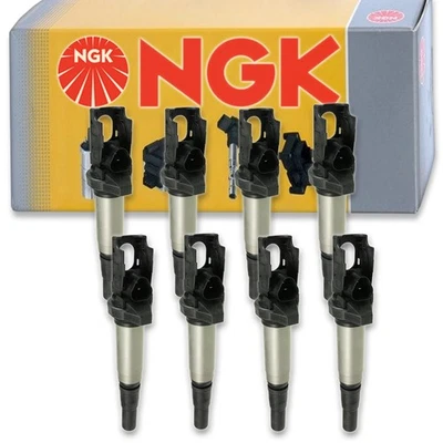 8 pc NGK 48740 U5189 Ignition Coils for UF598 IC688 E1098 36-8212 fo - Image 1 of 4