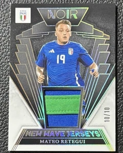 2024-25 Panini Noir Mateo Retegui Tri Colour Patch Italy /10 - Picture 1 of 2