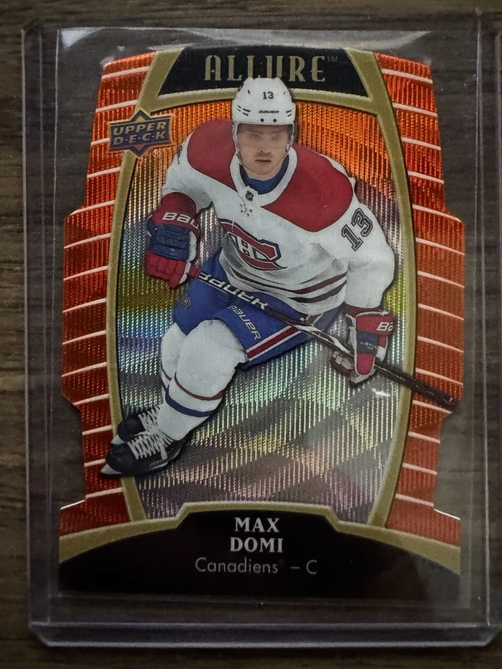 Max Domi 2019-20 Allure Orange Slice Die Cut #’d/199 - Image 1 of 1