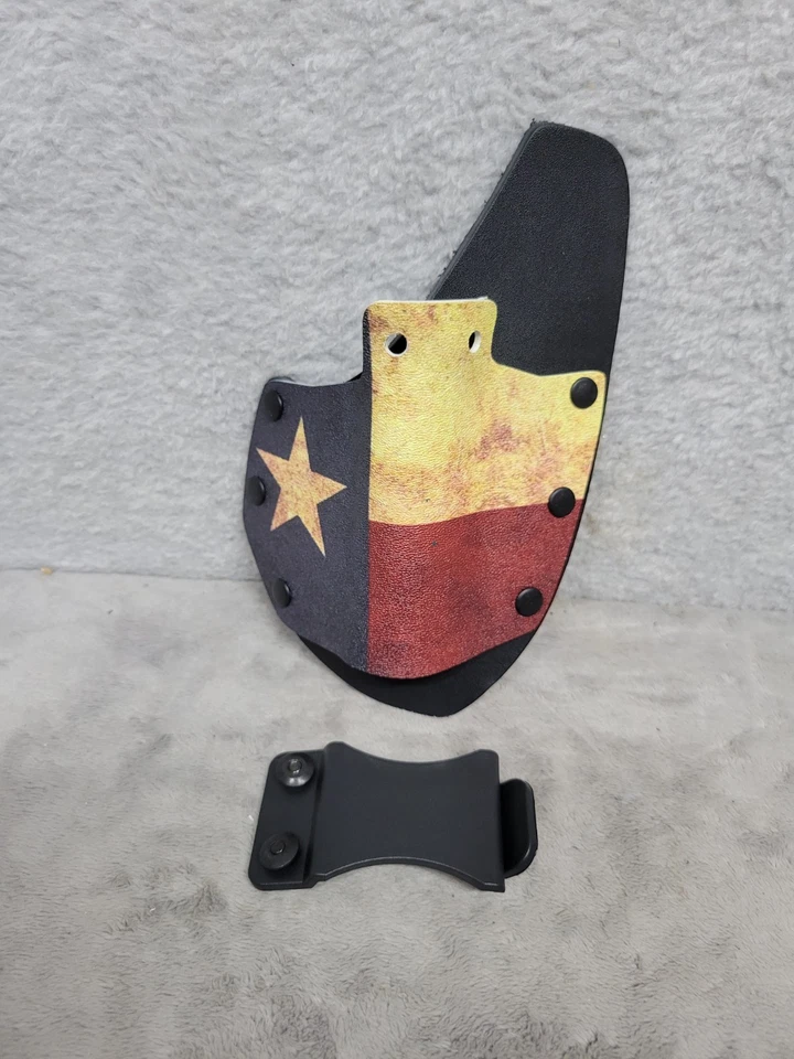 Funda Bullseye IWB Oculta Diestro Pistola de Calor Moldeada Mediana Bandera de Texas Foto 1 de 4