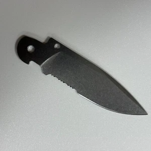 VG10 58HRC Stonewash Part Serrated Clip Point Blade for Benchmade Bugout 535 - Picture 1 of 1