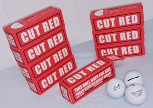 NEW 24 CUT RED Brand Golf Balls (Qty 3 per sleeve x8 =2 Dozen) Premium Soft Core - Picture 1 of 4