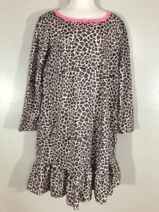 The Childrens Place Pyjama Nachthemd Mädchen Größe 5T Leopardenmuster - Bild 1 von 4