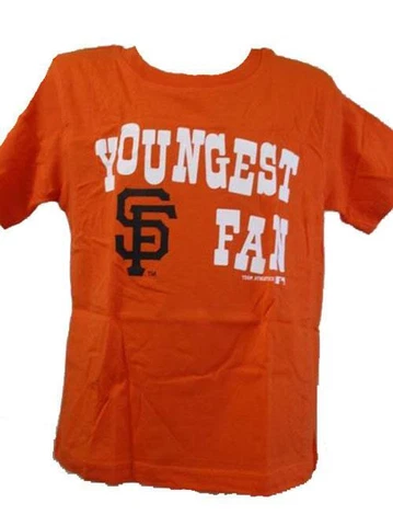 New San Francisco Giants Infant Toddler Sizes 2T-3T-4T "Youngest Fan" Shirt Cover