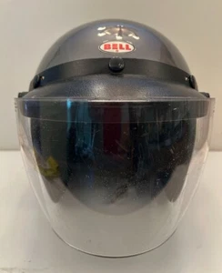 1970s Bell Super Magnum Gray Motorcycle Helmet, Flip up Visor, Large 7-1/2 (7.5) - Picture 1 of 9