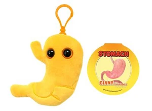 Géant Microbes Peluche Porte-Clé Orgue Original Cadeau Breloque Estomac 7cm - Picture 1 of 1