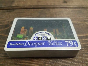Tarjetas de juego vintage de lujo Winning Hand nuevas selladas Night Skyline C11 de los años 80 - Imagen 1 de 9