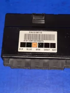 03-06 VIN PROGRAMMED BODY CONTROL MODULE GM BCM 15198115 - Picture 1 of 2