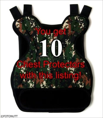 10 Cantidad DIGITAL Camuflaje Body Armor Táctico Paintball/Airsoft PROTECTOR DE PECHO Foto 1 de 2