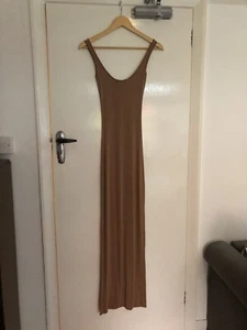 Pretty Little Thing 4 Brown Jersey Maxi Dress - Picture 1 of 3