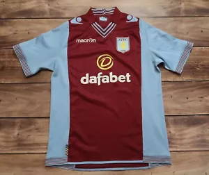 ⚽Macron Football Shirt Aston Villa Home Soccer Jersey 2013 2014, Men`s Size L - Picture 1 of 21