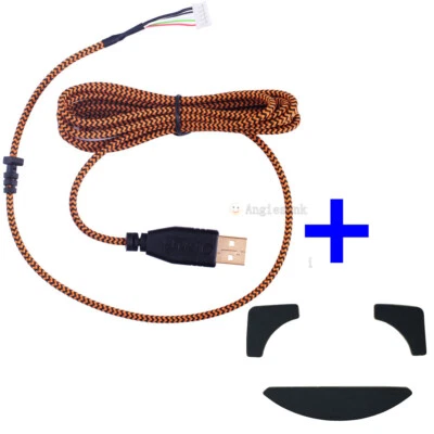 NEW 1set Feet/Skates &cable for Razer Overwatch DeathAdder 2013 Chroma USB Mouse - Image 1 of 4