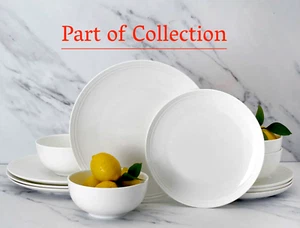 MIKASA KYLER DEBOSSED WHITE BONE CHINA 5293365 PLATE BOWL YOUR CHOICE BRAND NEW - Picture 1 of 11