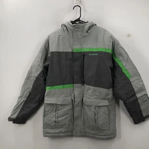 Columbia Boys Multicolor Colorblock Flap Pockets Full Zip Ski Jacket Size 18/20 - Picture 1 of 9