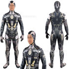 Punk Robot Jumpsuit Game Cosplay Costume Stage Bodysuit For Adult Kids Halloween