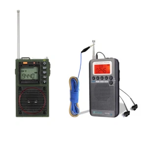 Radioaficionados Retekess TR111 rango completo alarma SOS TR105 FM/AM/SW/CB/AIR/VHF caminar - Imagen 1 de 23