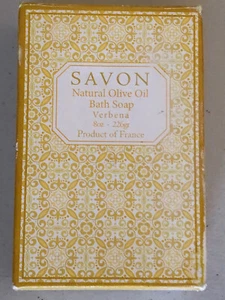 VTG SAVON NATURAL OLIVE OIL BATH SOAP VERBENA FRANCE 8 OZ - Picture 1 of 3