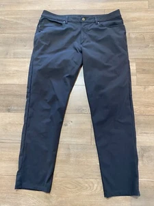 Lululemon ABC Mens 36X31 Slim Warpstreme Casual Stretch Pants Black - Picture 1 of 11