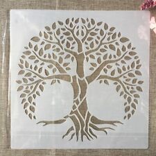 12" Big Mandala Lucky Tree Diy Layering Stencil for Painting Scrapbook Template