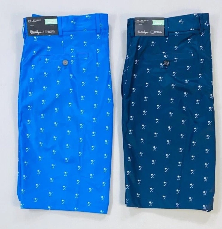 Pantalones Cortos Hombre Walter Hagen Perfect 11 Collection Frente Plano 10" Entrepierna Foto 1 de 1