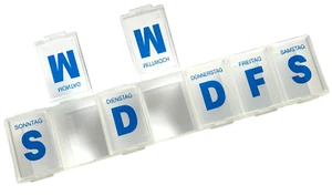 23cm Medikamentenbox EXTREM GROß 7 Tage Pillendose Tablettenbox Dose Pillenbox - Bild 1 von 4