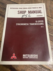 Mitsubishi Fuso Truck Bus 10 Speed Synchromesh Shop Manual - Picture 1 of 3
