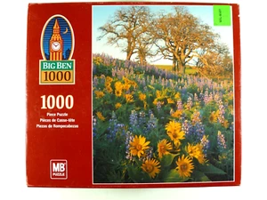 Big Ben 1000 Piece Jigsaw Puzzle Gorge National Scenic Area, WA sunflowers 2003 - Picture 1 of 2