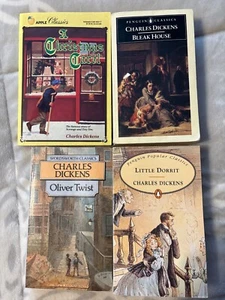 Charles Dickens Books - Bleak House, Oliver Twist, LIttle Dorrit,Christmas Carol - Picture 1 of 3
