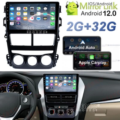 9''Android 12 Car Radio Stereo Player For Toyota Yaris Vios 2018 Carplay GPS BT - Image 1 of 4