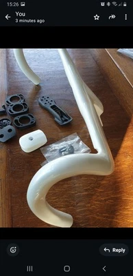 Vision Metron 5D ACR Fibra di Carbonio 3K Stelo Manubrio Integrato (Bianco Lucido) NUOVO - Immagine 1 di 4