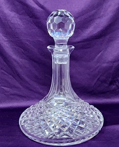 Waterford Crystal ALANA Ships Decanter & Faceted Stopper - MIN T - Picture 1 of 4