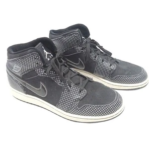 Nike Air Jordan 1 Retro (GS) Sneakers Ragazzo Taglia 7Y Nero Bianco Pois - Foto 1 di 14