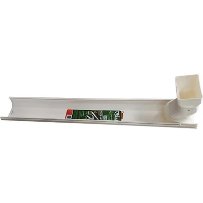 Extensor de bajante ajustable Frost King 6 pies blanco inclinación 'N drenaje GWS3W Frost Foto 1 de 2