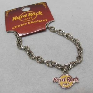 HARD ROCK CAFÉ Silberfarben Starter Bettelarmband mit Logo Charm NEU NOC - Bild 1 von 10