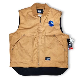 NWT Walls Blizzard Pruf Insulated Canvas Brown Duck Vest USA Mens Size Large - Picture 1 of 8
