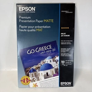 Epson Premium Presentation Paper MATTE 8.Inches 50 Sheets S041263 New Open Box - Afbeelding 1 van 3