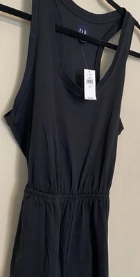 Womens Gap Black Cotton Shorts Romper w/pockets Size XS (New) - Image 1 of 4