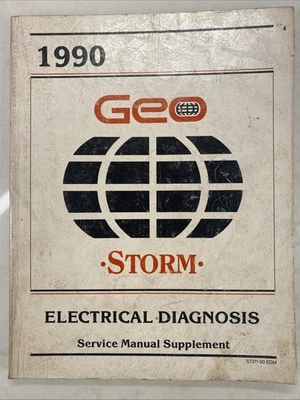GEO STORM 1990 diagnóstico eléctrico manual de servicio suplemento ST 371-90 EDM Foto 1 de 4