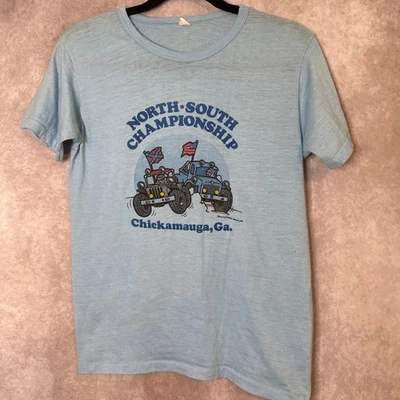 RARE VTG '78 Single Stitch North South Championship Jeep Chickamauga GA Size L - Image 1 of 4