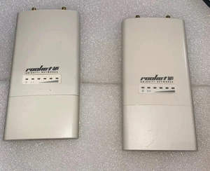 2x UBIQUITI ROCKET M5 ACCESS POINT 5 Ghz LINK RADIO 100 Mbps FULL TESTED - Zdjęcie 1 z 4