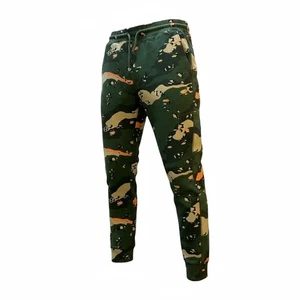 Staple Camo Joggers Sweatpants Size L Green Orange Khaki Men's - Picture 1 of 13
