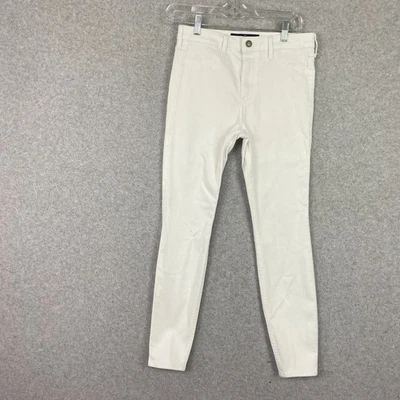 Pantalones de mezclilla elásticos Hollister Jeans para mujer 5S blancos tiro alto Foto 1 de 4