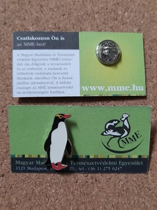 Pin insignia caridad PINGÜINO OJOS AMARILLOS MME RSPB interés AVE - Imagen 1 de 1