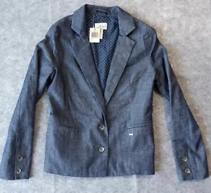 Levi's Blazer Jacket Denim Classic Women's Size Small New With Tags Lightweight - Picture 1 of 9