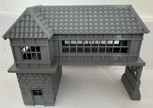 28mm Eisenbahn Stellwerk Gebäude Wargaming Gelände Eisenbahn Hütte Modell - Bild 1 von 6
