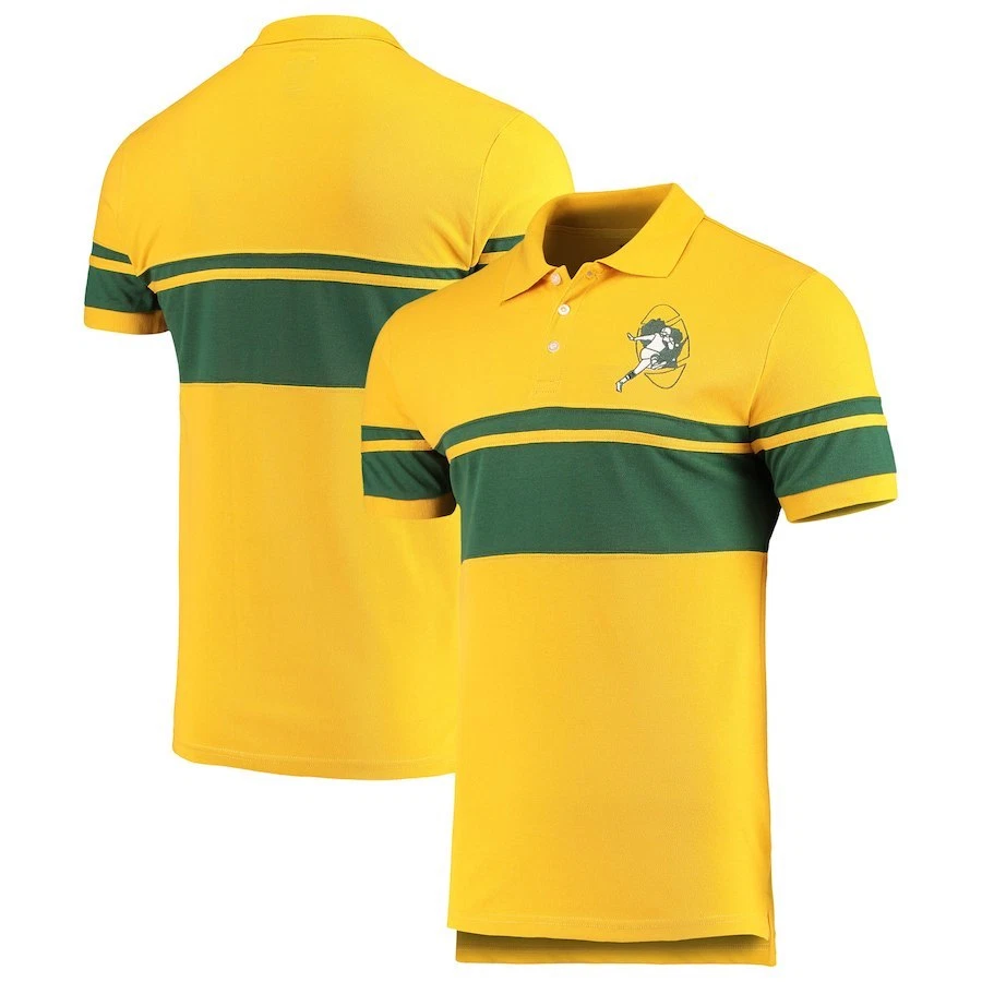 Camisa Polo Retro Dos Rayas Green Bay Packers NFL ¡ENVÍO GRATUITO! Foto 1 de 1